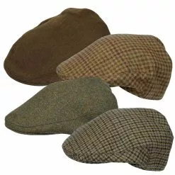 Farlows Classic Tweed Flat Cap