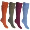 Farlows Ladies Rannoch Basket Weave Shooting Socks