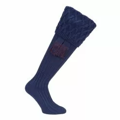 Farlows Rannoch Basket Weave Shooting Sock & Garter Set -Shooting Sales Shop f16a0106navylge.1 2