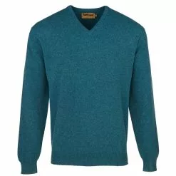 Farlows V-Neck Lambswool Knitted Jumper -Shooting Sales Shop f16a0245hunter 5