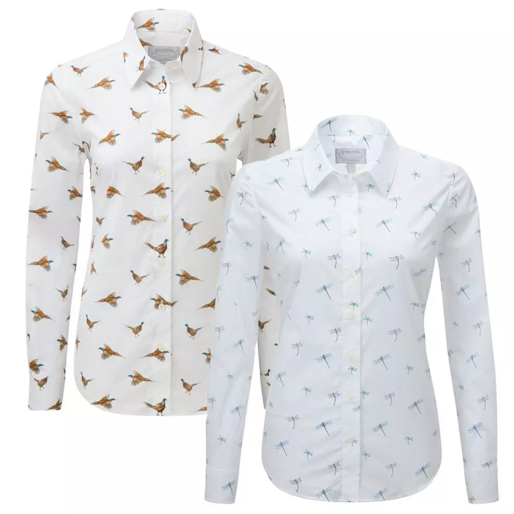 Schoffel Ladies Norfolk Cotton Shirt 3 Schoffel Ladies Norfolk Cotton Shirt