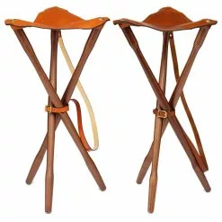 Laksen Teak & Leather Tripod Seat