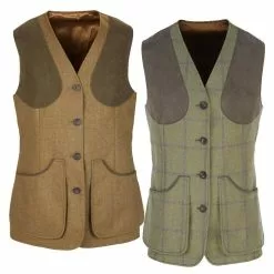 Farlows Ladies Dartmoor Tweed Shooting Vest