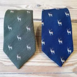 Farlows Stood Stag Silk Tie