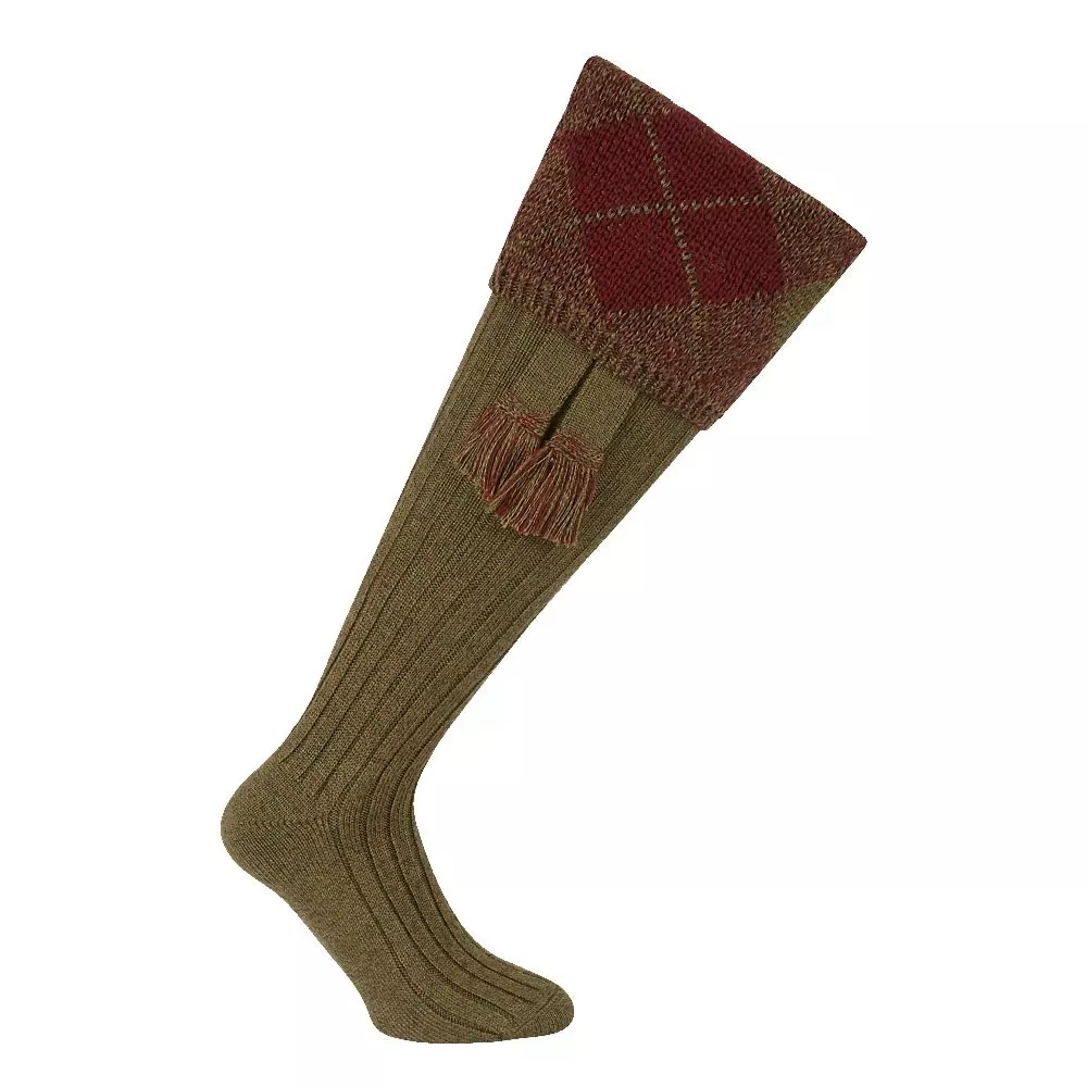 Farlows Chunky Argyle Sock & Garter Set 4 Farlows Chunky Argyle Sock & Garter Set - Image 2