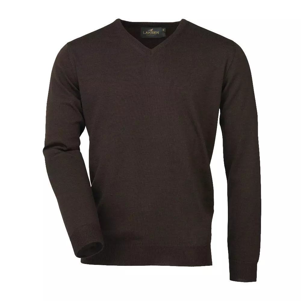 Laksen Sussex Merino Wool V-Neck Jumper 4 Laksen Sussex Merino Wool V-Neck Jumper - Image 2