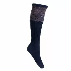 Farlows Ladies Katrine Multi Top Knitted Shooting Sock -Shooting Sales Shop f21a0156navy 2