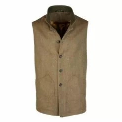Farlows Rudham Nehru Tweed Gilet