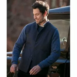 Farlows Rudham Nehru Tweed Gilet -Shooting Sales Shop f21a0183.8