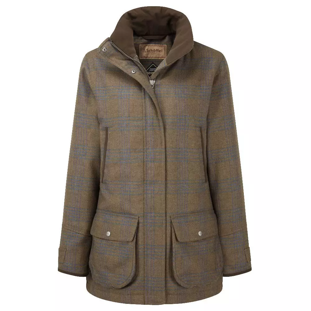 Schoffel Ladies Ptarmigan Iona Tweed Shooting Coat 3 Schoffel Ladies Ptarmigan Iona Tweed Shooting Coat