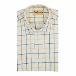 Farlows Tattersall Large Check Shirt -Shooting Sales Shop f22a0147bluegoldnavy 1