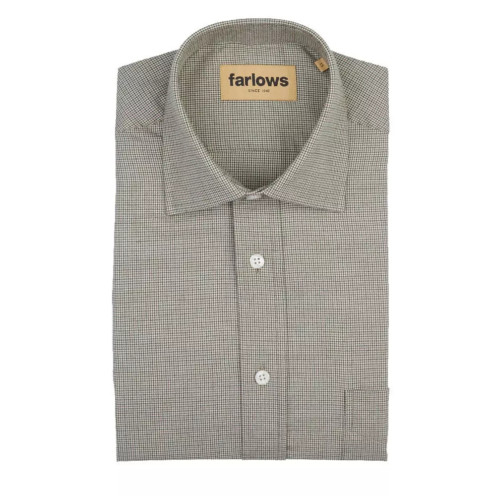 Farlows Houndstooth Brushed Cotton Shirt 3 Farlows Houndstooth Brushed Cotton Shirt