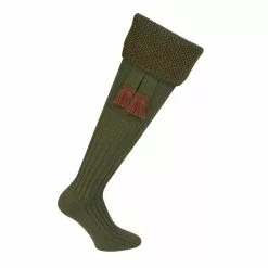 Farlows Oakley Textured Knitted Sock & Garter Set -Shooting Sales Shop f22a0176spruce