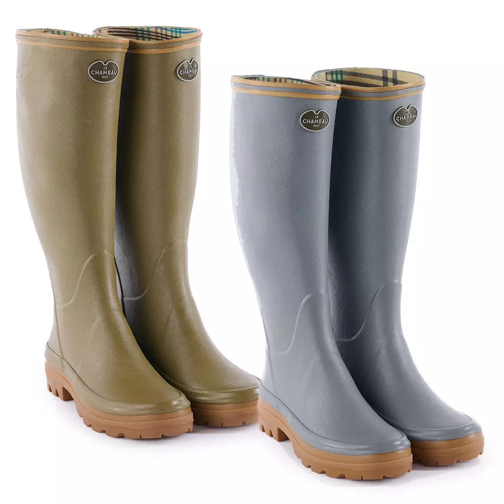 Le Chameau Ladies Giverny Jersey Lined Wellington Boots 3 Le Chameau Ladies Giverny Jersey Lined Wellington Boots