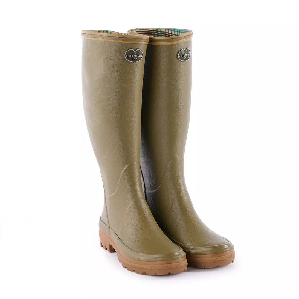 Le Chameau Ladies Giverny Jersey Lined Wellington Boots 4 Le Chameau Ladies Giverny Jersey Lined Wellington Boots - Image 2
