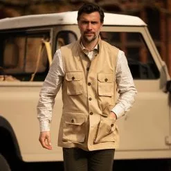 Farlows Cotton Safari Utility Vest -Shooting Sales Shop f23a0185.4