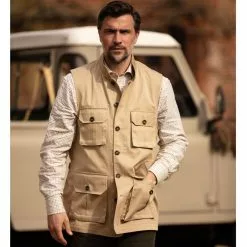 Farlows Cotton Safari Utility Vest -Shooting Sales Shop f23a0185.5
