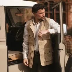 Farlows Cotton Safari Utility Vest -Shooting Sales Shop f23a0185.7