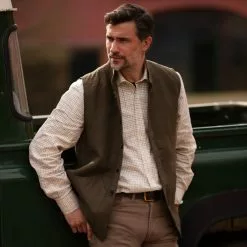 Farlows Linen Rudham Nehru Vest -Shooting Sales Shop f23a0186.2
