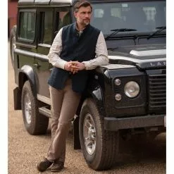 Farlows Linen Rudham Nehru Vest -Shooting Sales Shop f23a0186.7