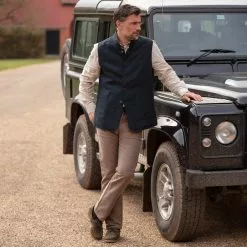 Farlows Linen Rudham Nehru Vest -Shooting Sales Shop f23a0186.8