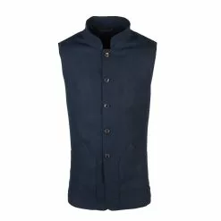 Farlows Linen Rudham Nehru Vest -Shooting Sales Shop f23a0186navyf