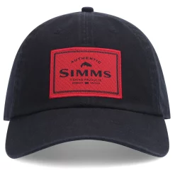 Fishing Cap Simms Single Haul Black Red