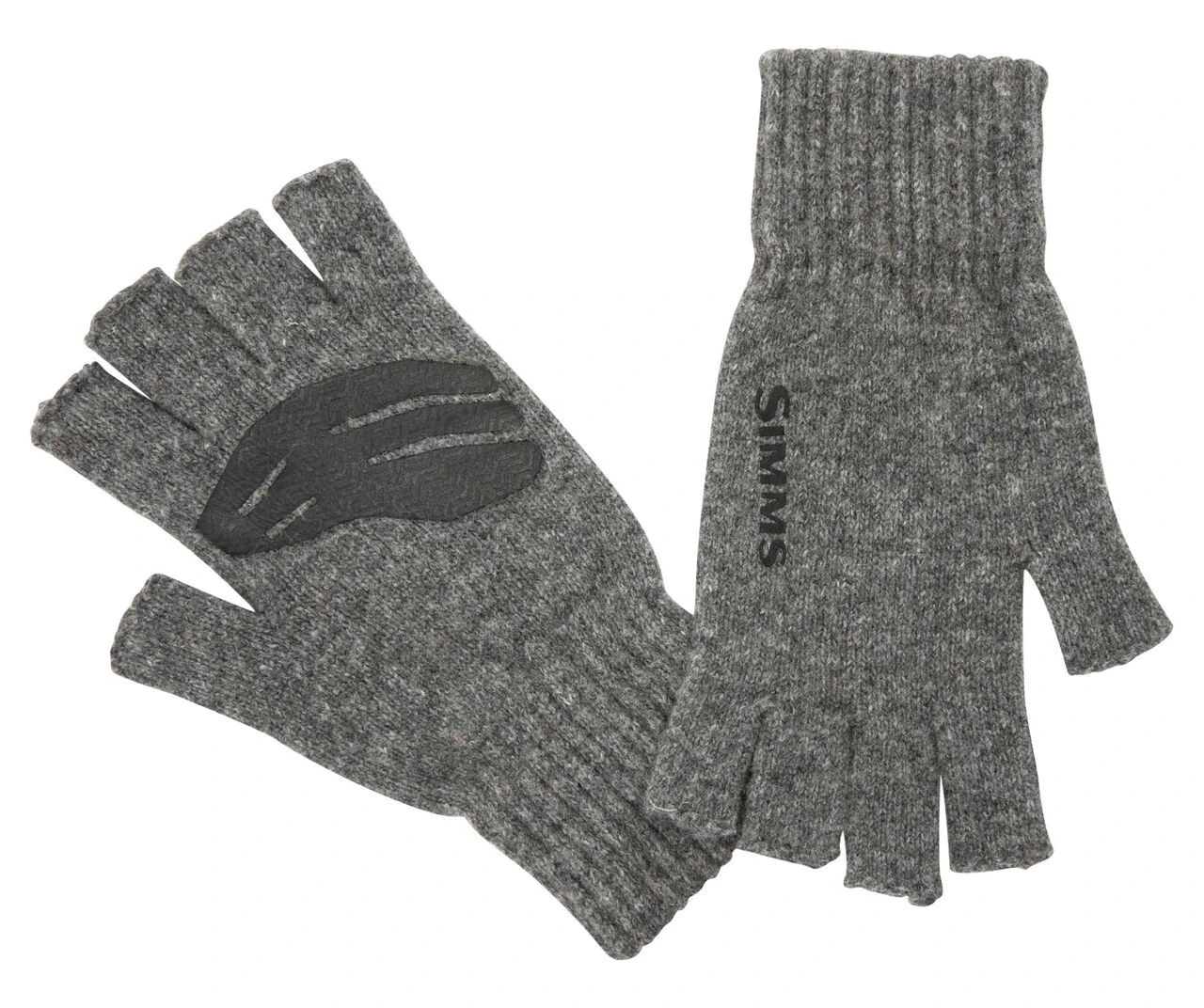 Fishing Gloves Simms Wool 1/2 Finger Steel 3 Fishing Gloves Simms Wool 1/2 Finger Steel