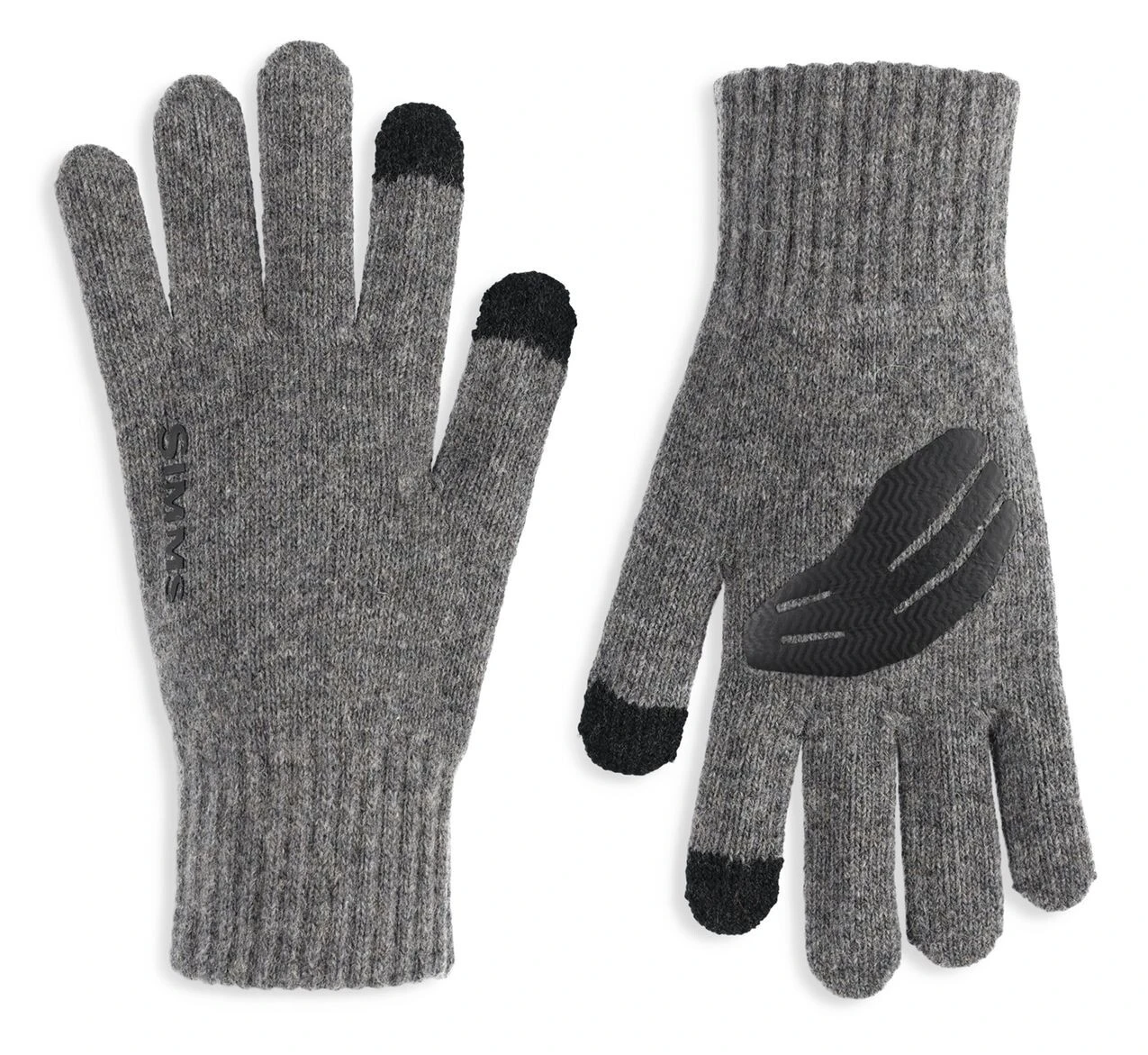 Fishing Gloves Simms Wool Full Finger Steel 3 Fishing Gloves Simms Wool Full Finger Steel