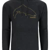Fishing Hoody Simms Trout Outline Charcoal Heather 2 Fishing Hoody Simms Trout Outline Charcoal Heather -Shooting Sales Shop fishing hoody simms trout outline charcoal heather