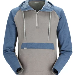 Fishing Hoody Simms Vermilion Steel Heather & Navy Heather