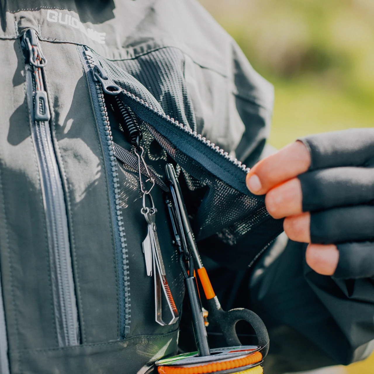 Fishing Jacket Guideline Laxa 2.0 Graphite 14 Fishing Jacket Guideline Laxa 2.0 Graphite - Image 12