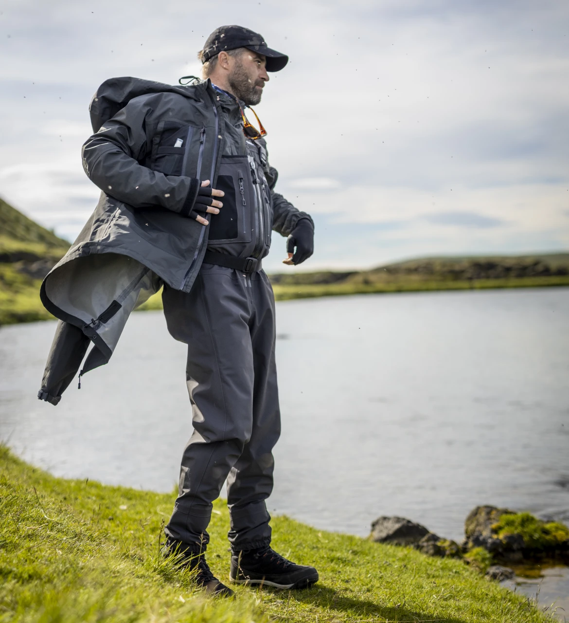 Fishing Jacket Guideline Laxa 2.0 Graphite 15 Fishing Jacket Guideline Laxa 2.0 Graphite - Image 13