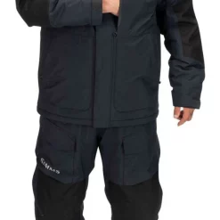 Fishing Jacket Simms Challenger Insulated Black -Shooting Sales Shop fishing jacket simms challenger insulated black s.6