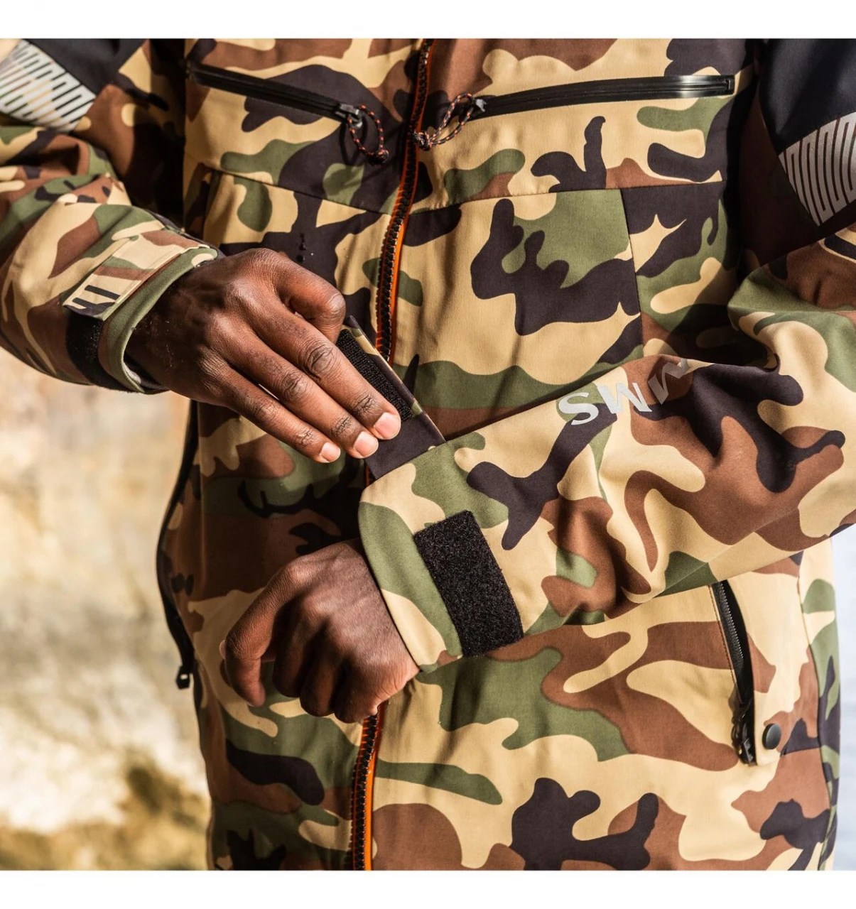 Fishing Jacket Simms CX Woodland Camo 7 Fishing Jacket Simms CX Woodland Camo - Image 5