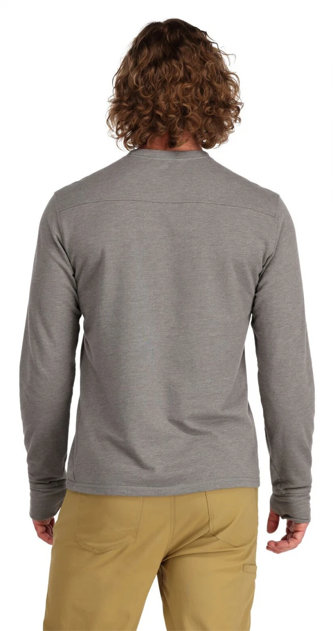 Fishing LS Shirt Simms Henry's Fork Crew Steel Heather 4 Fishing LS Shirt Simms Henry's Fork Crew Steel Heather - Image 2