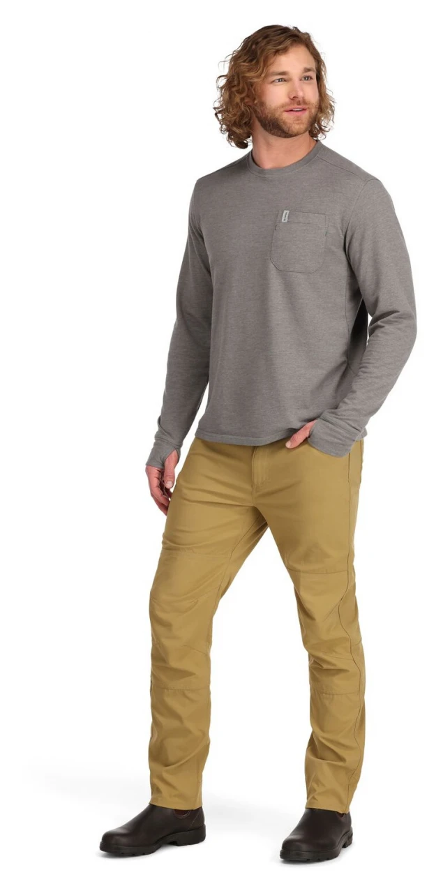 Fishing LS Shirt Simms Henry's Fork Crew Steel Heather 5 Fishing LS Shirt Simms Henry's Fork Crew Steel Heather - Image 3