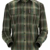 Fishing Shirt Simms Coldweather Forest Hickory Plaid -Shooting Sales Shop fishing shirt simms coldweather forest hickory plaid