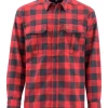 Fishing Shirt Simms Coldweather Red Buffalo Plaid -Shooting Sales Shop fishing shirt simms coldweather red buffalo plaid m