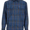 Fishing Shirt Simms Coldweather Rich Blue Admiral Plaid