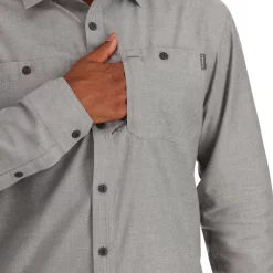 Fishing Shirt Simms Cutbank Chambray Cinder Chambray -Shooting Sales Shop fishing shirt simms cutbank chambray cinder chambray.4