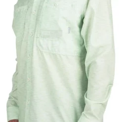 Fishing Shirt Simms Double Haul Light Green Texture Wave Print -Shooting Sales Shop fishing shirt simms double haul light green texture wave print.3