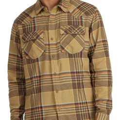 Fishing Shirt Simms Santee Flannel Camel & Navy & Clay Neo Plaid -Shooting Sales Shop fishing shirt simms santee flannel camel navy clay neo plaid.4