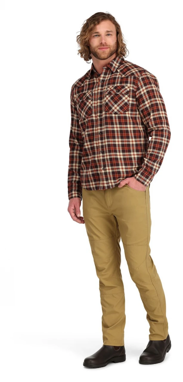 Fishing Shirt Simms Santee Flannel Maghoany & Tan Camp Plaid 5 Fishing Shirt Simms Santee Flannel Maghoany & Tan Camp Plaid - Image 3
