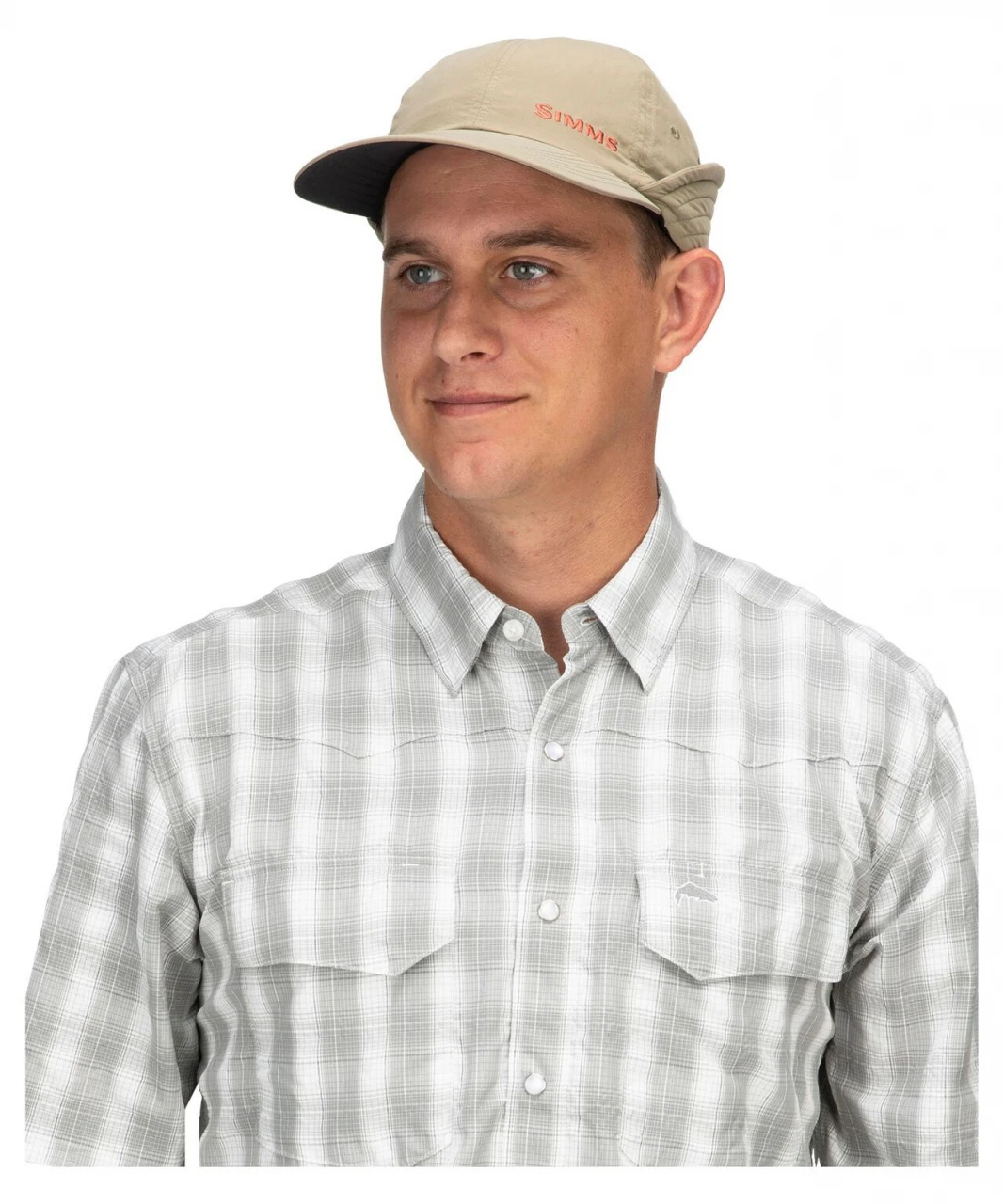 Fly Fishing Cap Simms Gallatin Sunshield Tan 5 Fly Fishing Cap Simms Gallatin Sunshield Tan - Image 3