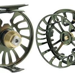 LEICHI Fly Fishing Fly Reel Leichi Shield Olive & Gold 10 LEICHI Fly Fishing Fly Reel Leichi Shield Olive & Gold -Shooting Sales Shop fly reel leichi shield olive gold.2