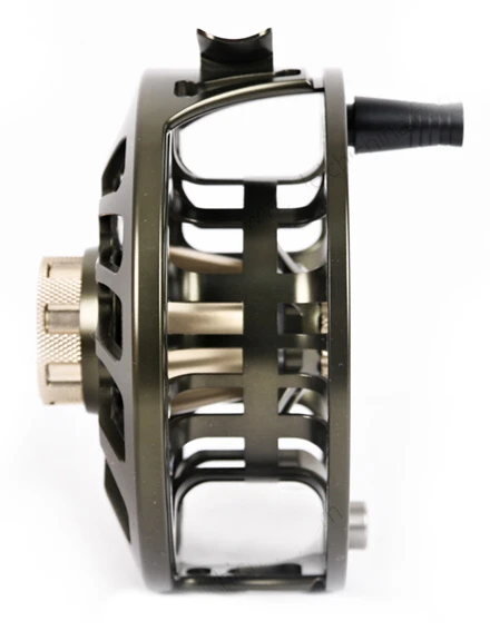 LEICHI Fly Fishing Fly Reel Leichi Shield Olive & Gold 6 LEICHI Fly Fishing Fly Reel Leichi Shield Olive & Gold - Image 4