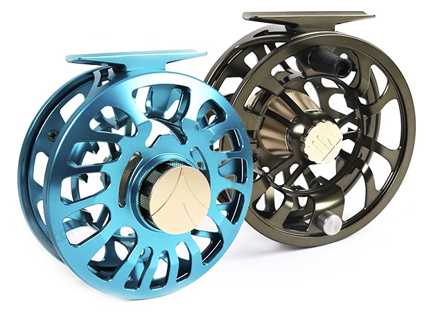 LEICHI Fly Fishing Fly Reel Leichi Shield Olive & Gold 7 LEICHI Fly Fishing Fly Reel Leichi Shield Olive & Gold - Image 5