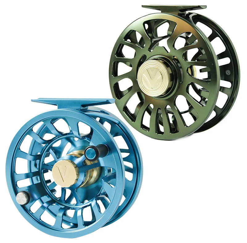 LEICHI Fly Fishing Fly Reel Leichi Shield Olive & Gold 8 LEICHI Fly Fishing Fly Reel Leichi Shield Olive & Gold - Image 6