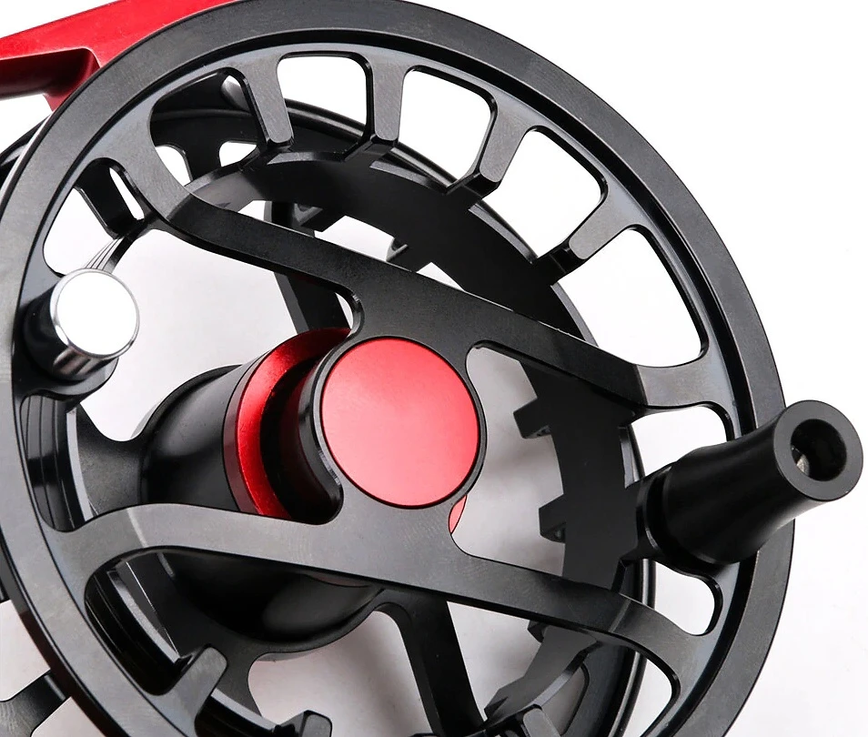 LEICHI Fly Fishing Fly Reel Leichi Superlight FMC Black & Red 8 LEICHI Fly Fishing Fly Reel Leichi Superlight FMC Black & Red - Image 6